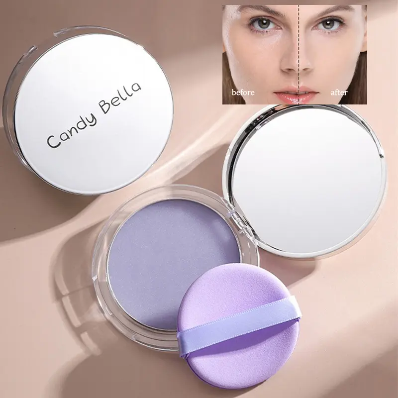 The Blue Sky Oil Control Makeup Powder Cake with Puff Matte Concealer Gel Waterproof Wet and Dry Face Foundation Cosmetics