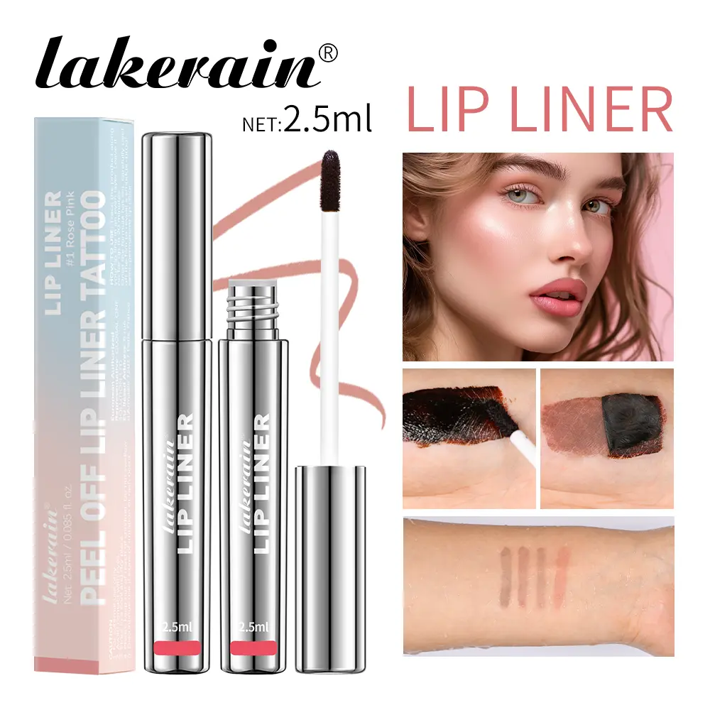 Lakerain Peel Off Lip Liner Tattoo Waterproof Long Lasting Matte Non-Stick Cup Lip Tint Sexy Red Contour Lips Make Up Cosmetics