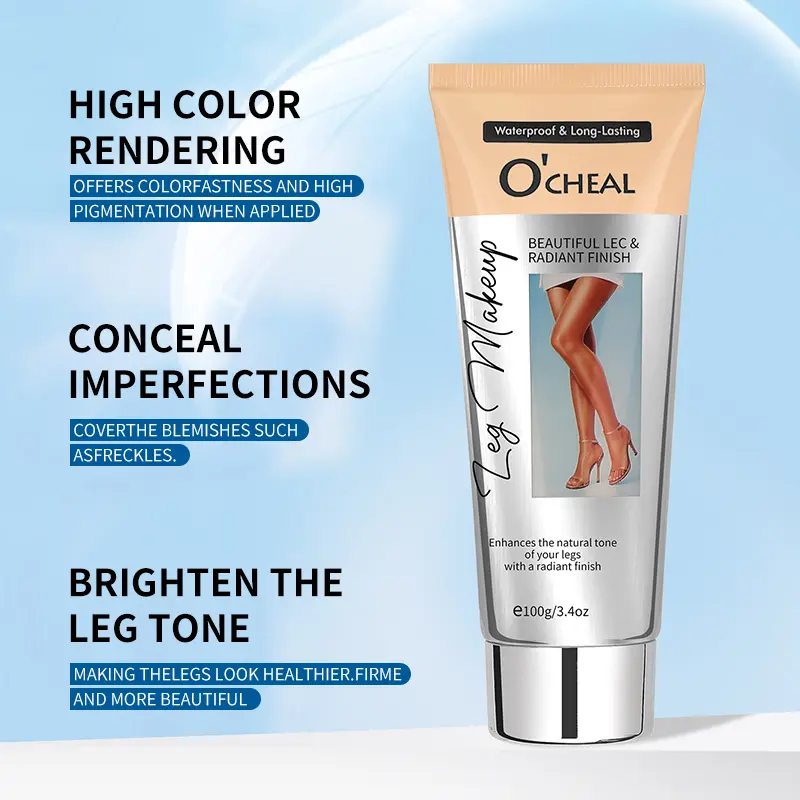 100g Waterproof Leg Concealer Cream Long Lasting Even Skin Tone Foundation Tanning Makeup For Leg Care Beauty Makeup Cosmetics