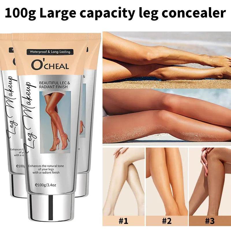100g Waterproof Leg Concealer Cream Long Lasting Even Skin Tone Foundation Tanning Makeup For Leg Care Beauty Makeup Cosmetics