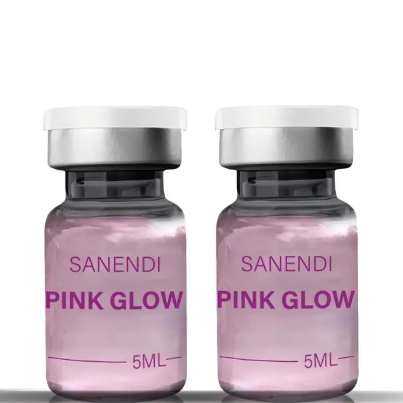 Korean Pink Glow Liquid Peptide Dr.Pen Serum for Facial Nicotinamide Booster Brightening Fine Line 10vials*5ML