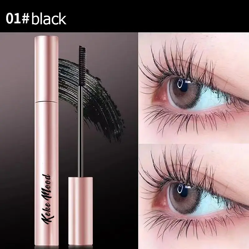 Lengthens Eyelashes Black Mascara Extra Volume Ultra-Fine Waterproof Curling Natural Lashes Mascara Female Eyes Cosmetic Makeup