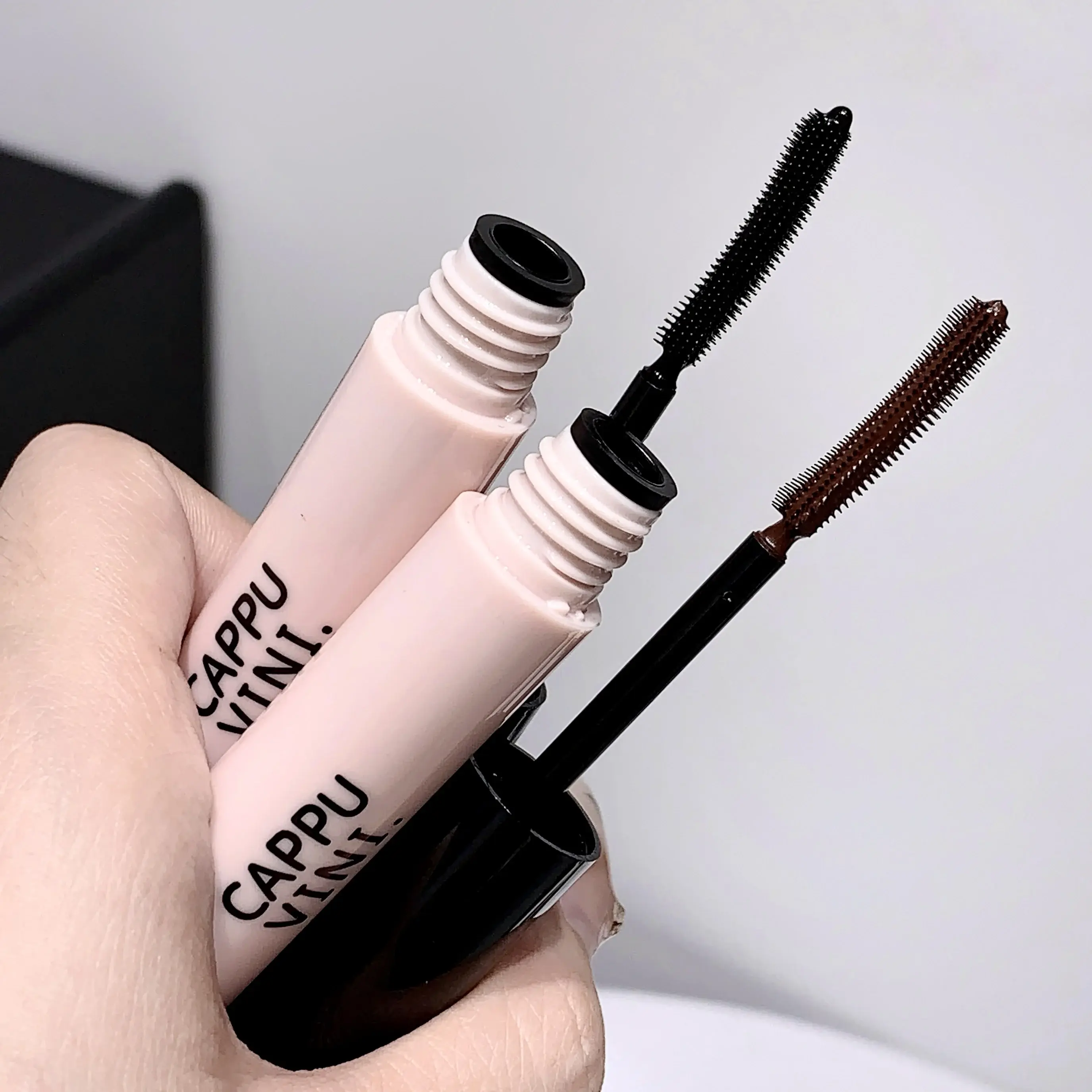 Waterproof Thick Lengthening Mascara 3D Fiber Lashes Black Brown Eyelash Extension Big Brush No Smudging Lasting Eye Cosmetics