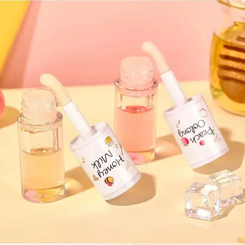 Make Up Korean Beauty Cosmetics Lip Ink Gloss Labial Lips Moisturizer Jelly Lipstick Bright Oil Moisturizing Balm Big Lip Brush