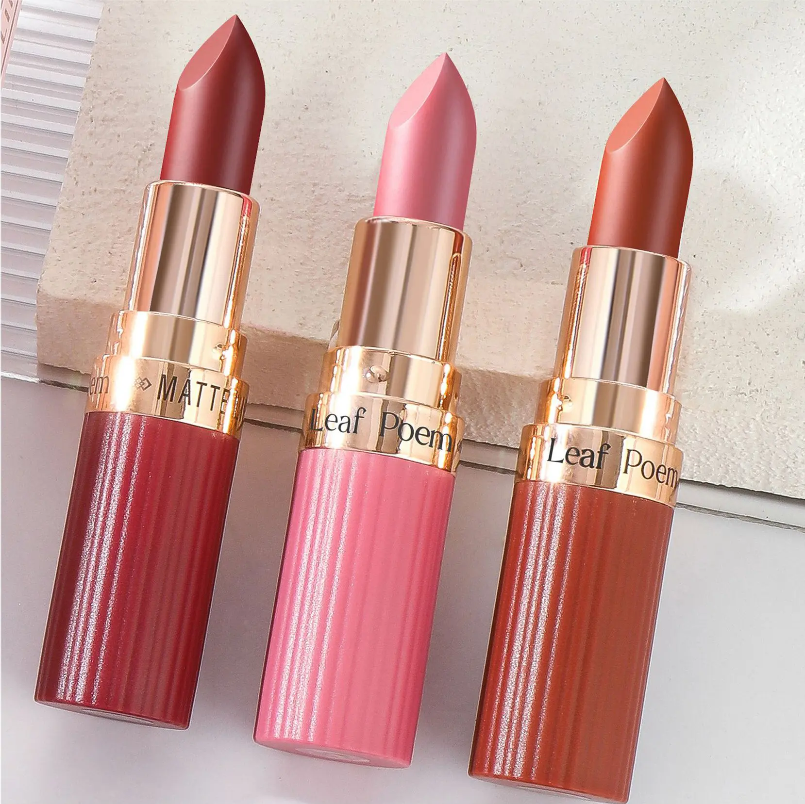 6 Color Matte Lipstick Velvet Dark Brown Lip Gloss Waterproof Lasting Pigments Makeup Nude Coffee Lip Stick Lips Makeup Cosmetic