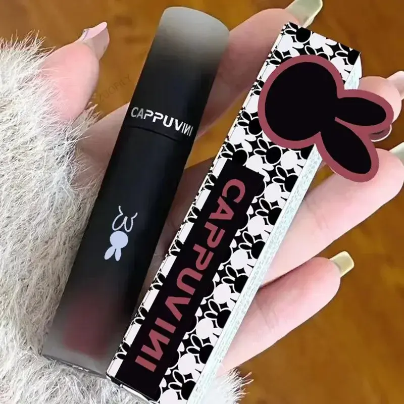 6 Colors Velvet Matte Lip Mud Liquid Lipstick Waterproof Nude Lip Gloss Long Lasting Non-stick Cup Sexy Women Lip Glaze Cosmetic