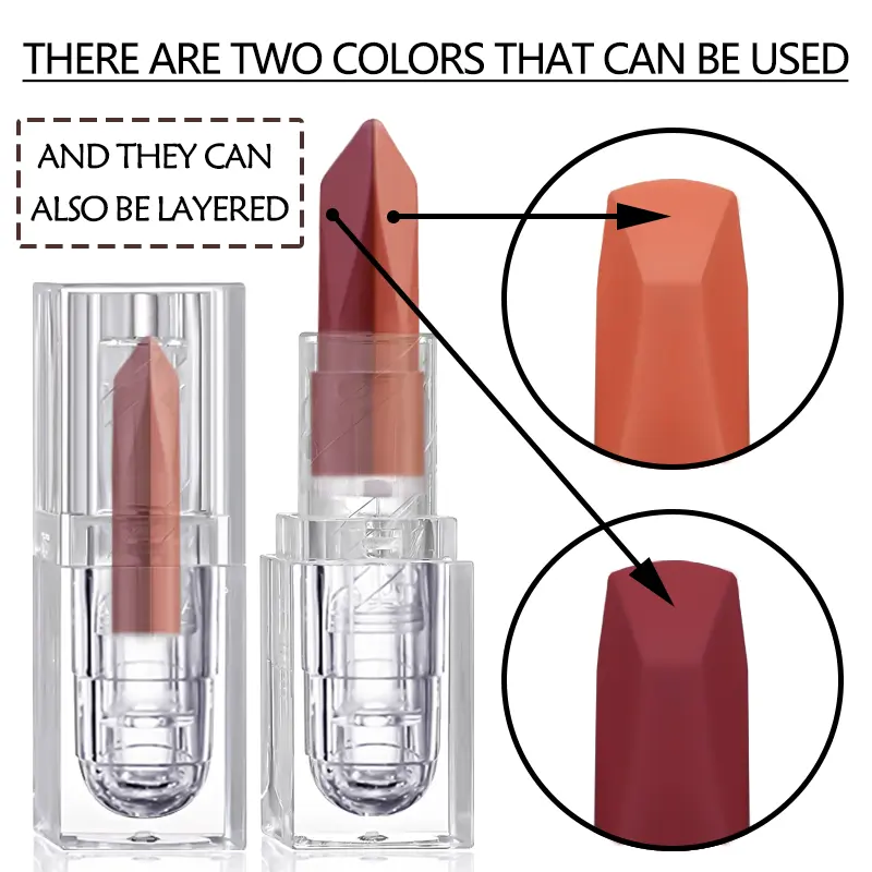 Orange Lipstick Lip Glaze Silky Smooth Matte Lip Gloss Carrot Bright Color Lasting Lip Stick Sexy Women Cosmetics Makeup Product