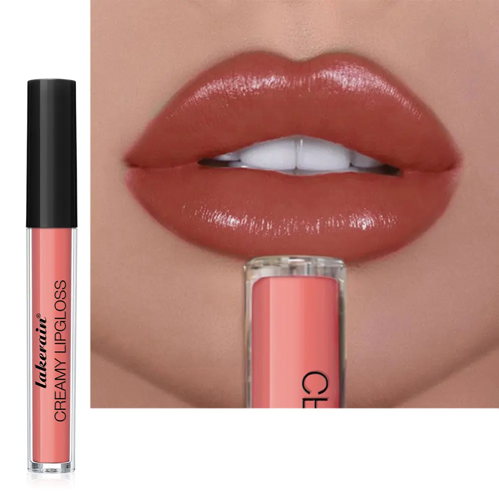 8Colors Velvet Cream Lip Gloss Semi-Matte Lip Glaze Non-Stick Cup Waterproof Lasting Peach Grapes Liquid Lipstick Cosmetics