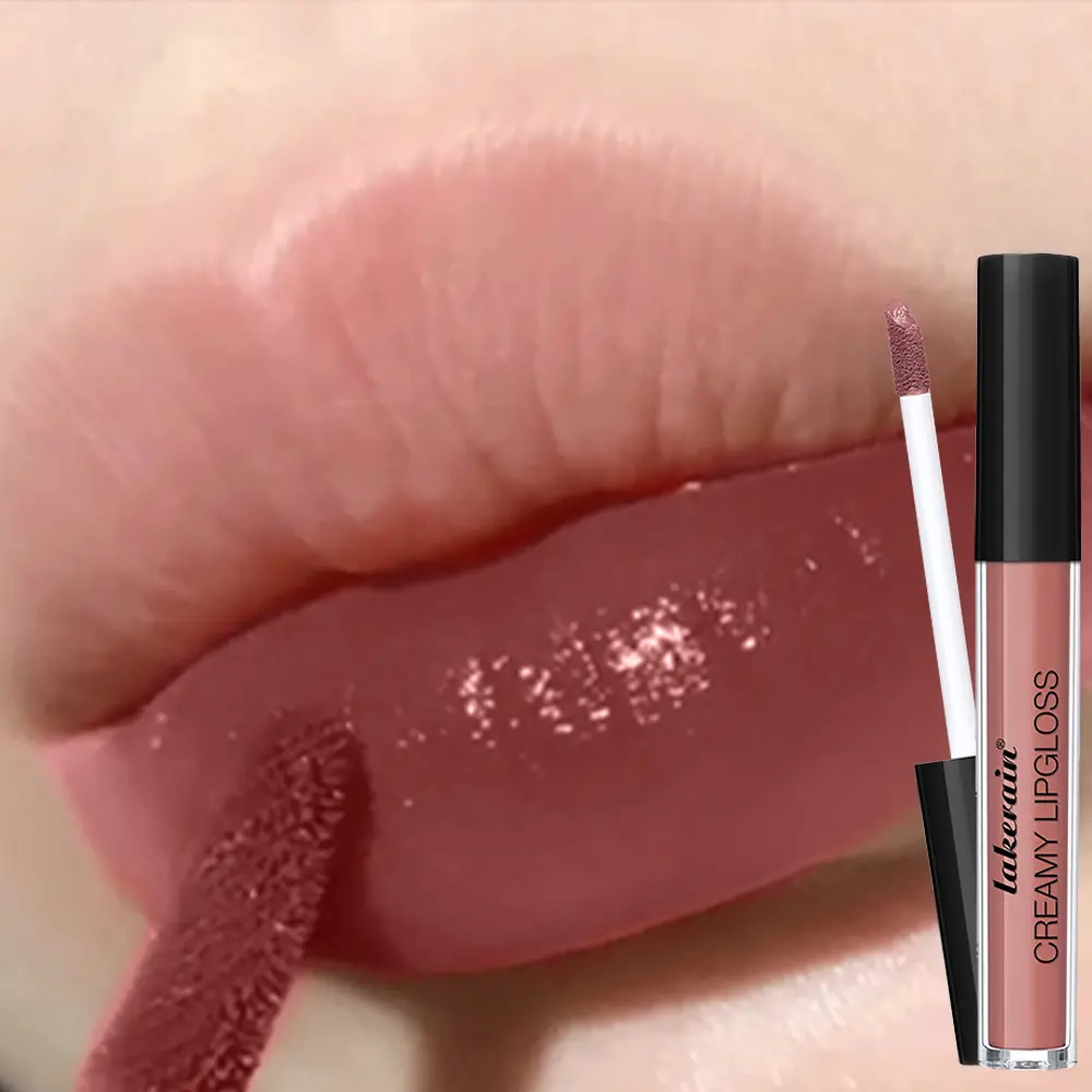 8Colors Velvet Cream Lip Gloss Semi-Matte Lip Glaze Non-Stick Cup Waterproof Lasting Peach Grapes Liquid Lipstick Cosmetics