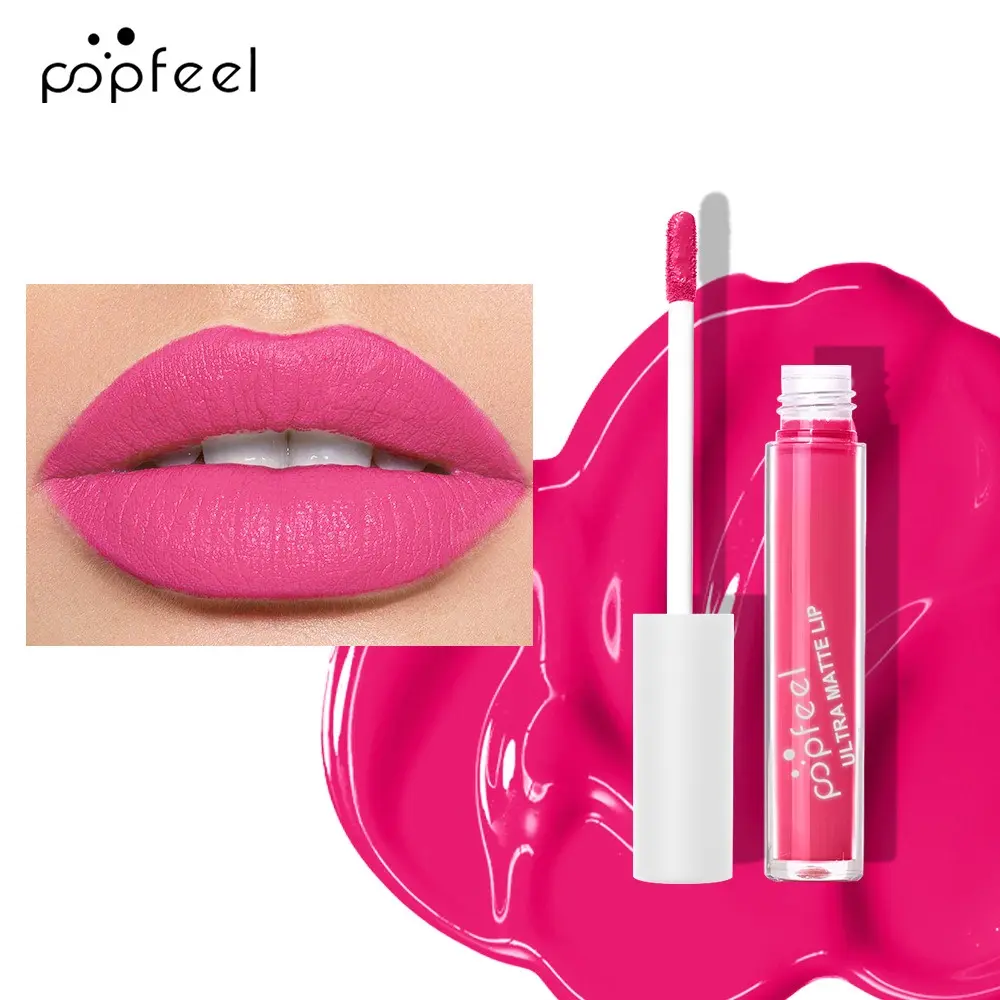 High-Pigment Ultra Matte Mist Lip Gloss Long-lasting Waterproof Moisturizing Velvet Lip Glaze Natural Healthy Lipstick Cosmetics