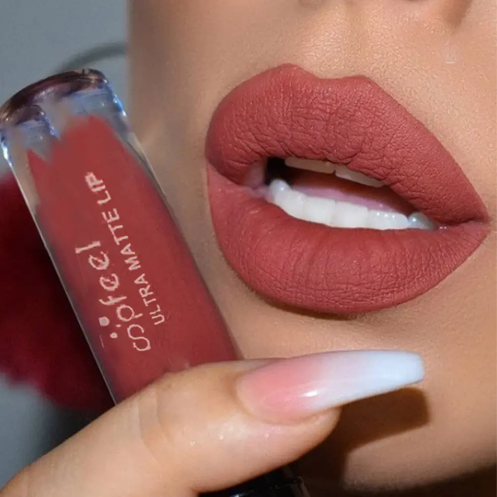 High-Pigment Ultra Matte Mist Lip Gloss Long-lasting Waterproof Moisturizing Velvet Lip Glaze Natural Healthy Lipstick Cosmetics
