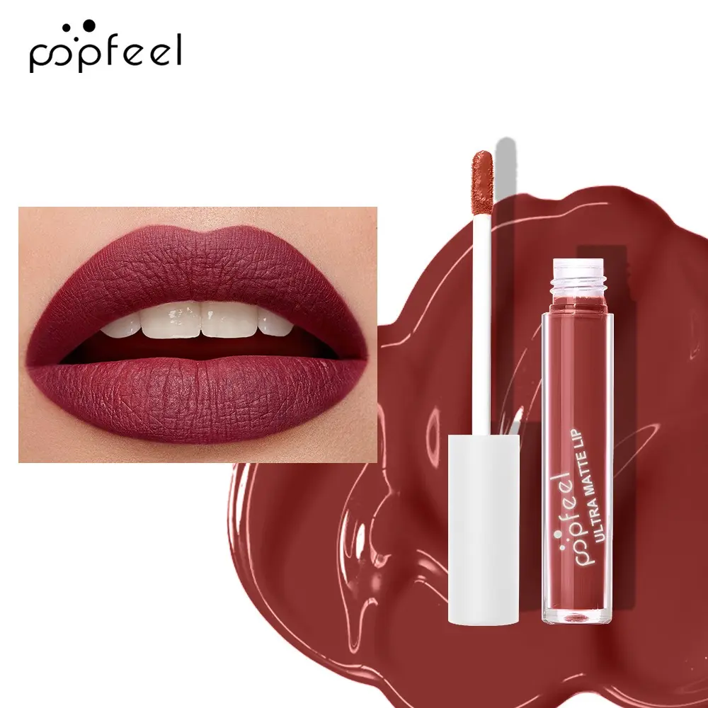 High-Pigment Ultra Matte Mist Lip Gloss Long-lasting Waterproof Moisturizing Velvet Lip Glaze Natural Healthy Lipstick Cosmetics