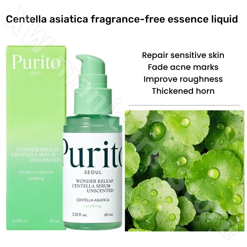 Purito Centella Assay Non-flavored Essence Ampoule Soothing Calm and Moisturizing Skin and Beautifying Facial Serum Essence 60ml