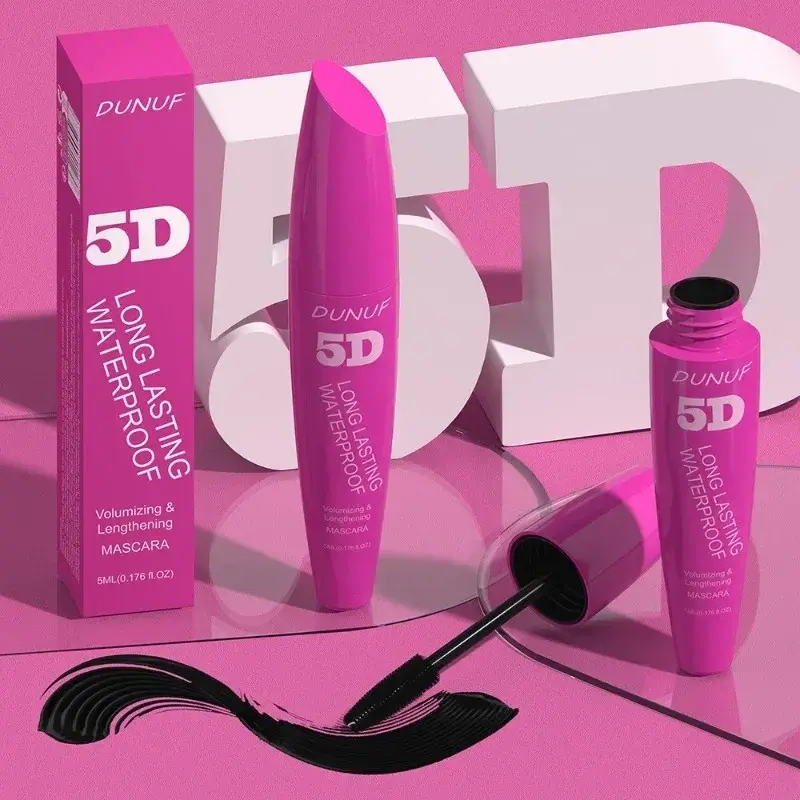 Lashes Mascara Lasting Natural Waterproof Silk Fiber Mascara Black Long Curling Eyelash Extensions Sexy Eyes Makeup Cosmetics