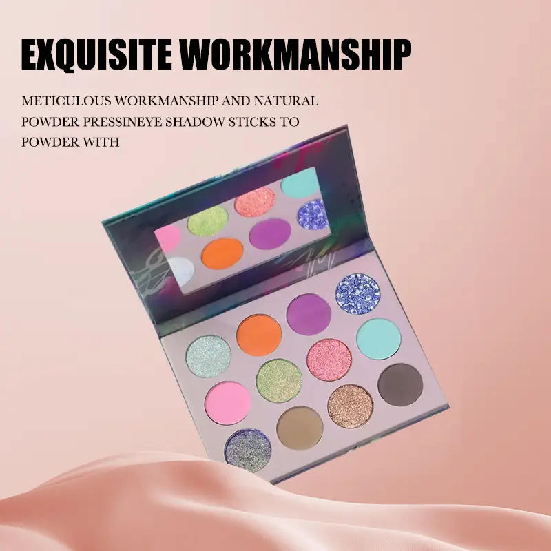 HighQuality Professional Makeup Palette Eyeshadow Cosmetics Single Eyeshadow Palette - Pearly Shimmer & Sparkling Finish