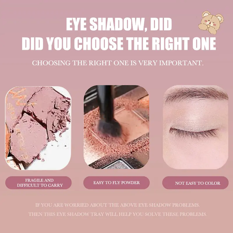 HighQuality Professional Makeup Palette Eyeshadow Cosmetics Single Eyeshadow Palette - Pearly Shimmer & Sparkling Finish