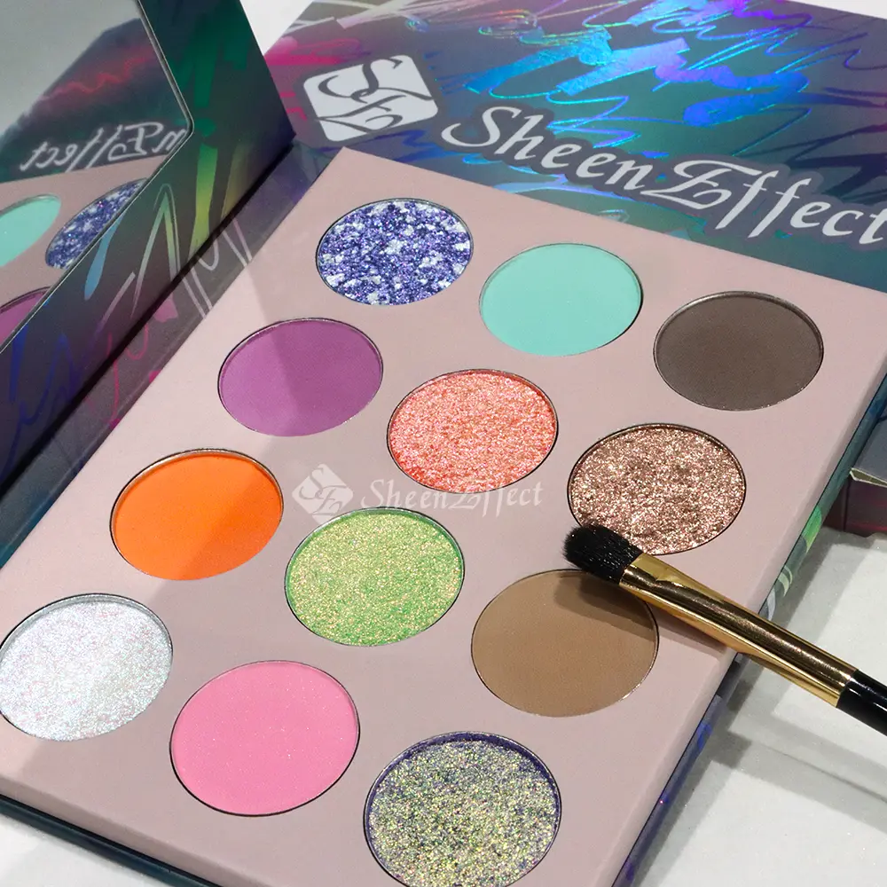 HighQuality Professional Makeup Palette Eyeshadow Cosmetics Single Eyeshadow Palette - Pearly Shimmer & Sparkling Finish