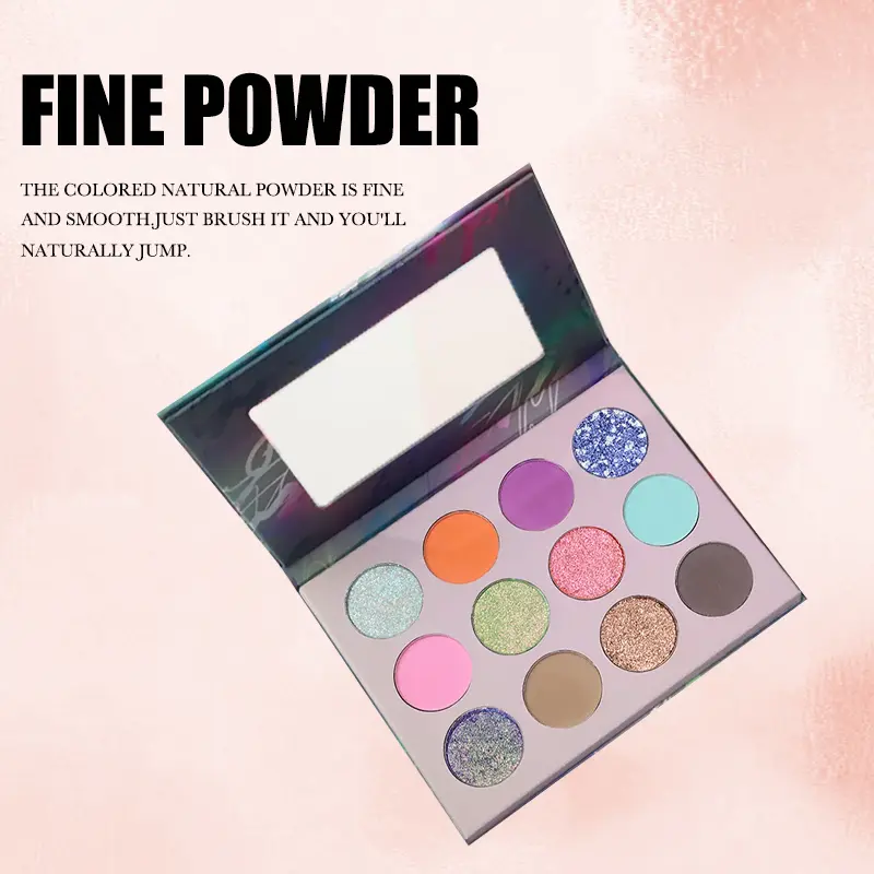 HighQuality Professional Makeup Palette Eyeshadow Cosmetics Single Eyeshadow Palette - Pearly Shimmer & Sparkling Finish
