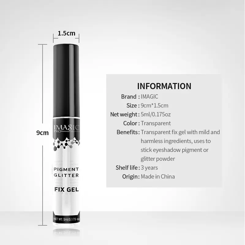 IMAGIC Makeup Eyeshadow Liquid Gel Shimmer Pigment Glitter Glue  Powder Gel Brighten Liquid Eyeshadow Makeup Beauty Cosmetics