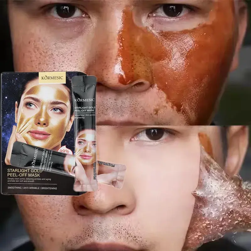 Starlight Gold Peel-off Mask Reduce Blackhead Remover Mask Facial Shrink Pores Acne Black Head Removal Skin Care 1/3/5/10/20pcs