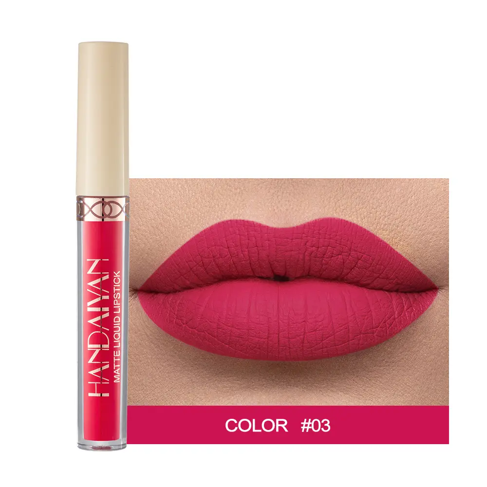 Waterproof Nude Matte Liquid Lipstick Non-stick Cup Lip Tint Makeup Matte Red Lip Gloss Cosmetics Long Lasting Lipsticks Make Up