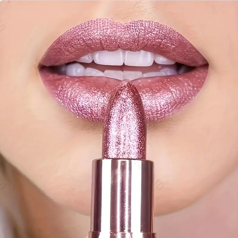 Glitter Lipstick Temperature Color Changing Long Lasting Lip Tint Waterproof Red Pink Sexy Lips Cosmetics Makeup
