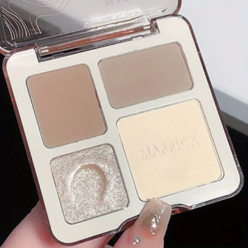 Natural Stereoscopic Face Powder Palette  Matte Bronzer  Contour Shading  Multifunctional Highlighter  Cosmetic Blush gift