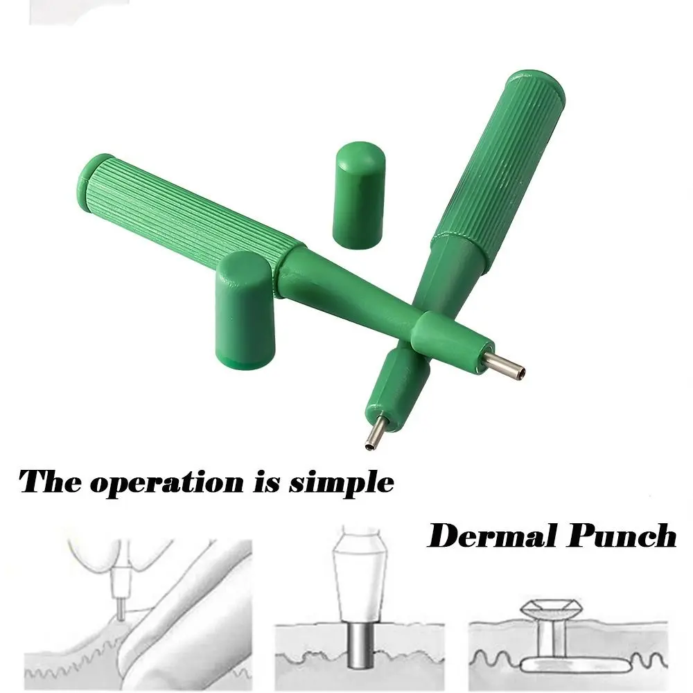 Stainless Steel Body Piercing Tool Ear Stud Nose Stud Dermal Puncher Acrylic Catheter Gauge Dermal Piercing Tool Jewelry Tool