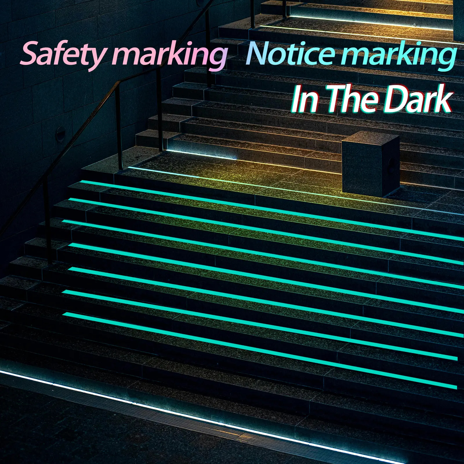 Luminous Fluorescent Night Self-Adhesive Glow In The Dark Sticker Tape Safety Security Home Decoration Warning Adhesive Tape