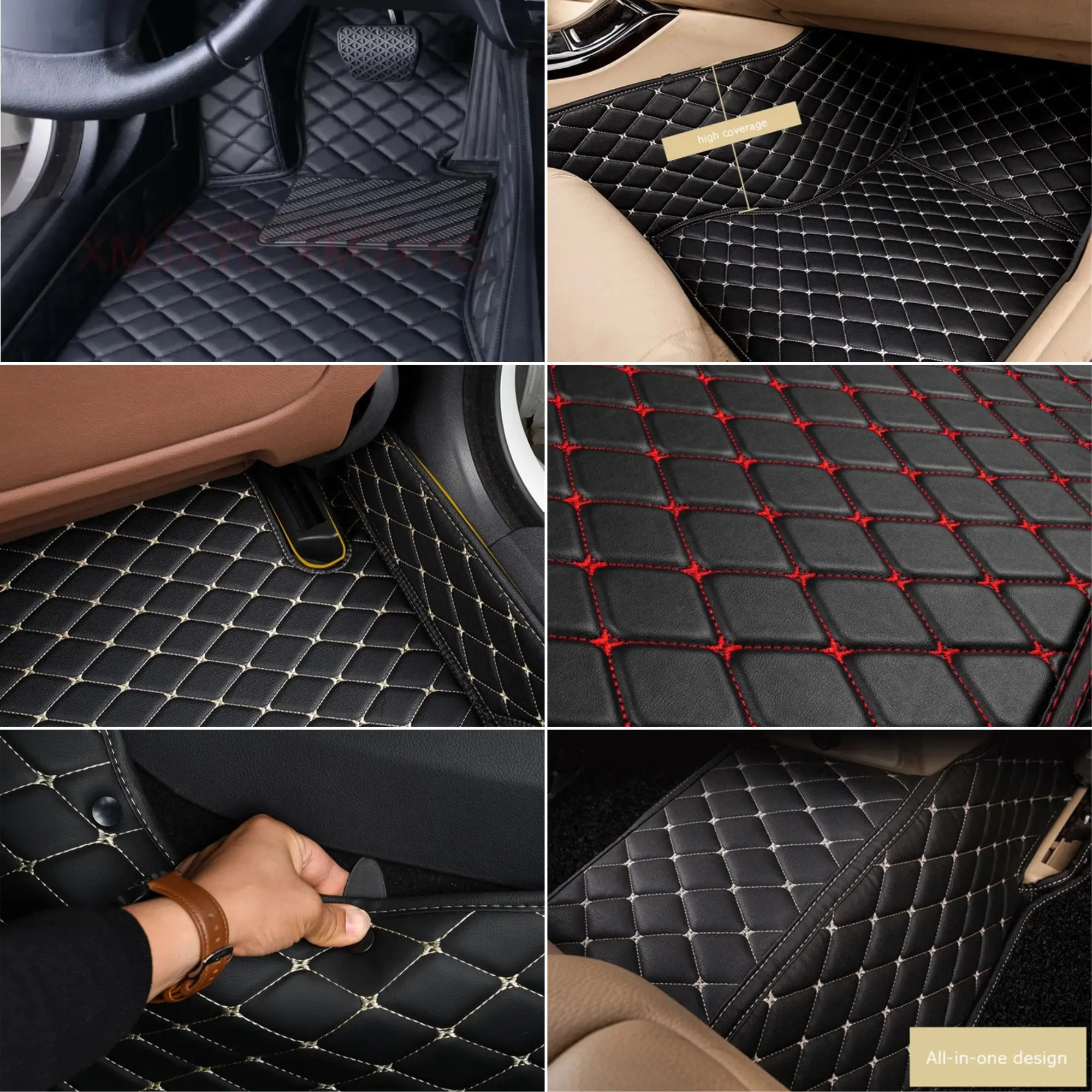 7 Seats Car Floor Mats Fit For Forthing Yacht DFSK Forthing 4 U-Tour 2022 2023 2024 2025 2026 Auto Full Set Carpet Pads Foot Mat
