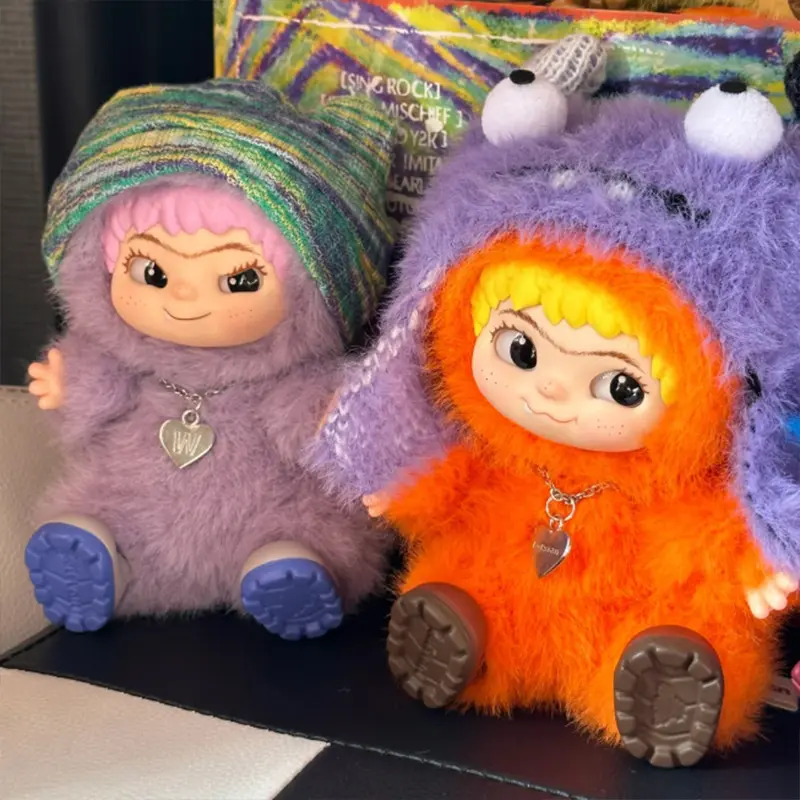 Genuine In Spot Wakuku Fuzzy Fun Party Series Trendy Plush Doll Pendant Ornament Garage Kit Decoration Ornament Decor Gift
