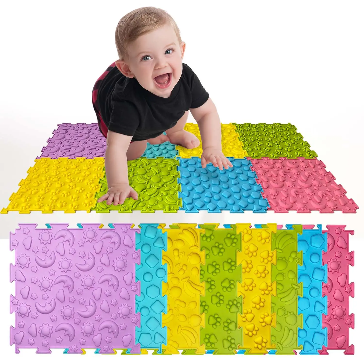 4Piece Sensory Development Toy Acupressure Therapy Sensory Toys Foot Massage Mat For Special Needs ADHD Autism Outdoor toy