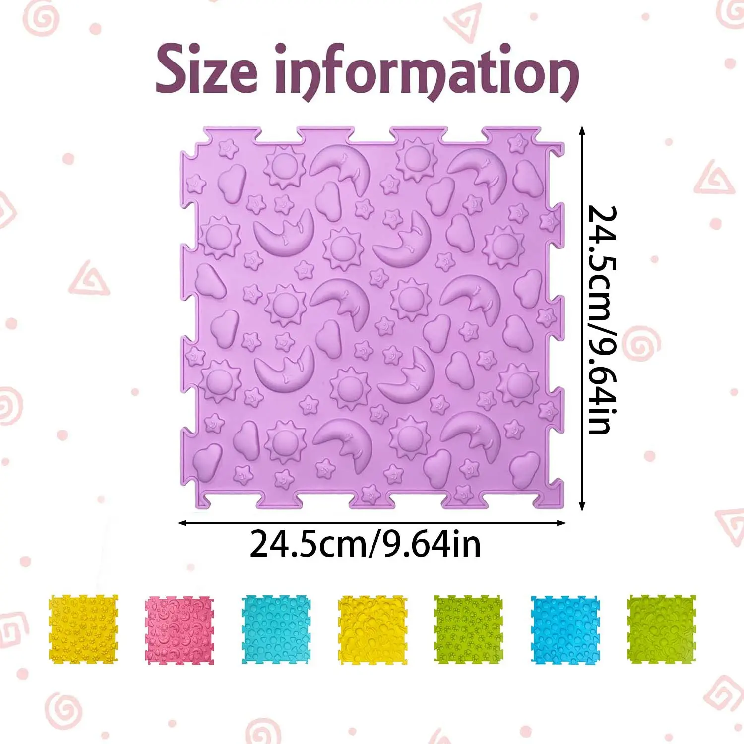 4Piece Sensory Development Toy Acupressure Therapy Sensory Toys Foot Massage Mat For Special Needs ADHD Autism Outdoor toy