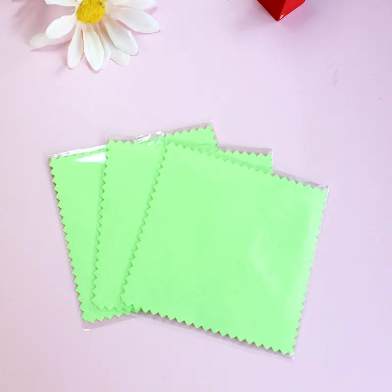 50/10 pcs 8x8cm Silver Polishing Cloth Jewelry Cleaning Anti Tarnish Reusable Soft Wiping Cloth Keep Jewelry Shining Tools