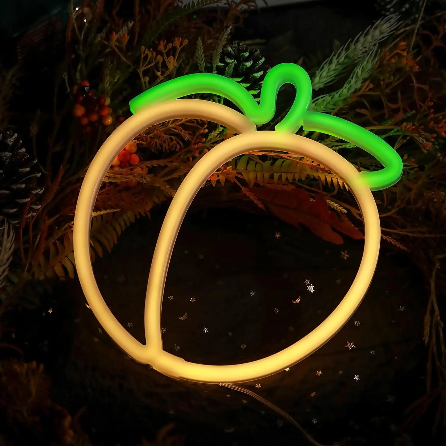 Fruit Peach Neon Sign LED Neon Sign for Wall Decoration with USB Dimmable Neon Sign for Different Occasions Like Bar Party