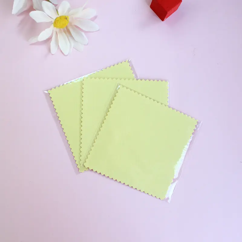 50/10 pcs 8x8cm Silver Polishing Cloth Jewelry Cleaning Anti Tarnish Reusable Soft Wiping Cloth Keep Jewelry Shining Tools
