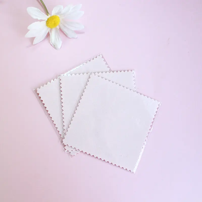 50/10 pcs 8x8cm Silver Polishing Cloth Jewelry Cleaning Anti Tarnish Reusable Soft Wiping Cloth Keep Jewelry Shining Tools
