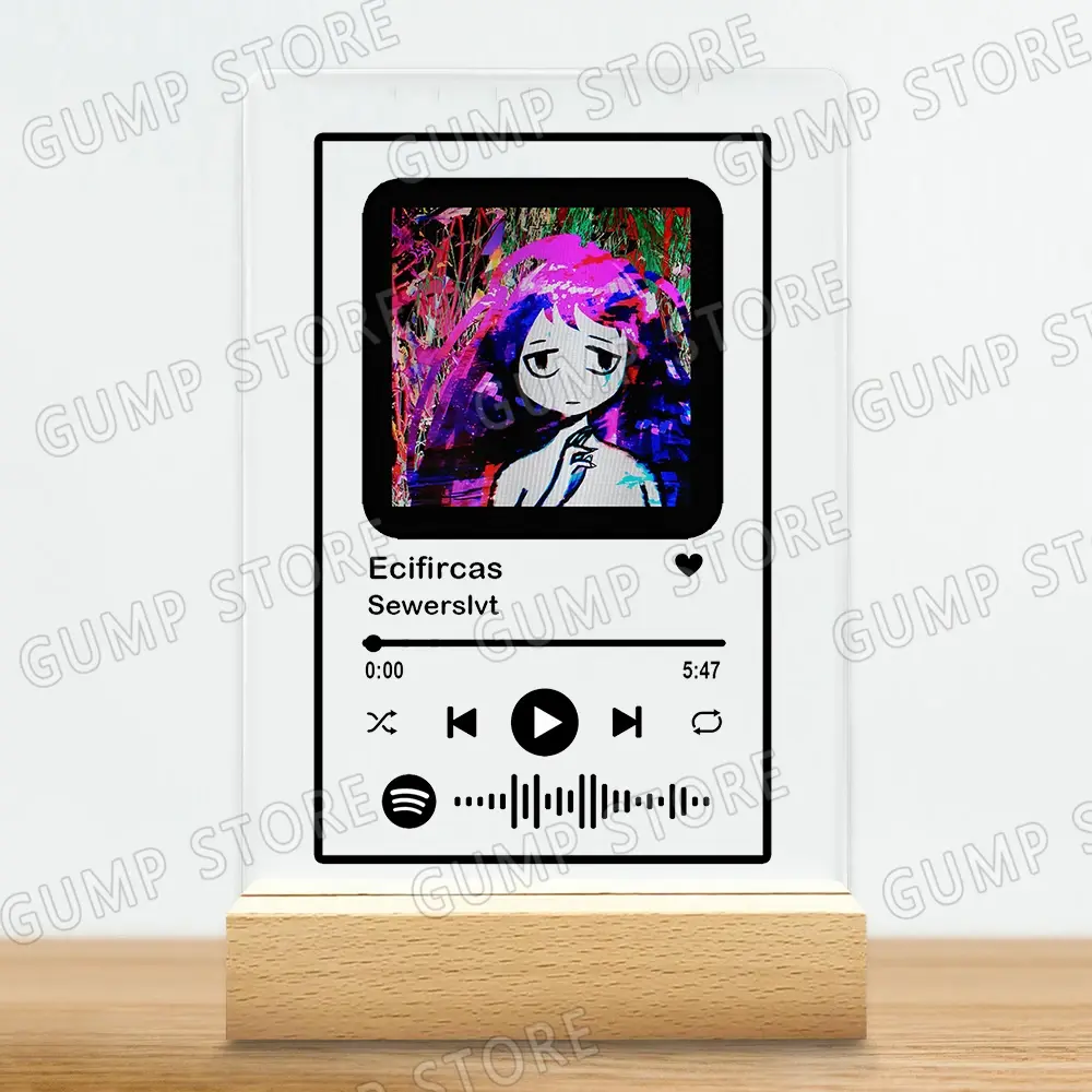 Classic Aesthetic Anime Breakcore Music Acrylic Plaque Song Playlist Cynthoni Sewerslvt Gifts Home Decor Office Desk Decoration