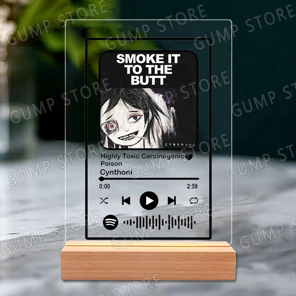 Classic Aesthetic Anime Breakcore Music Acrylic Plaque Song Playlist Cynthoni Sewerslvt Gifts Home Decor Office Desk Decoration