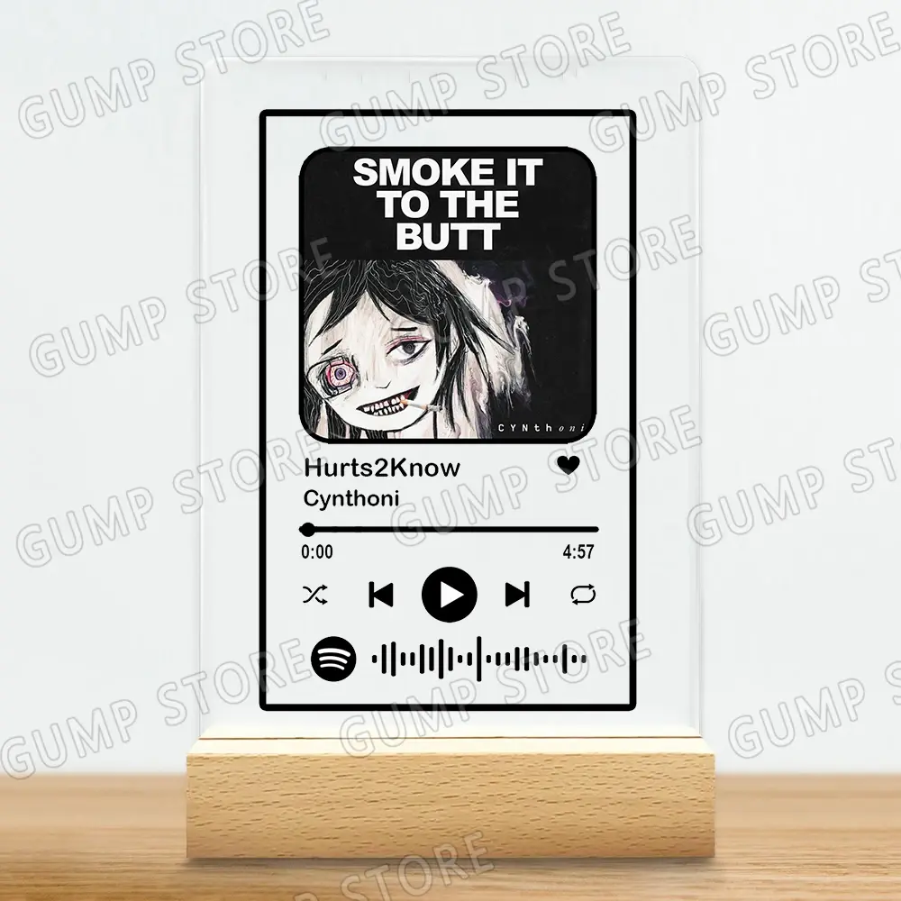 Classic Aesthetic Anime Breakcore Music Acrylic Plaque Song Playlist Cynthoni Sewerslvt Gifts Home Decor Office Desk Decoration