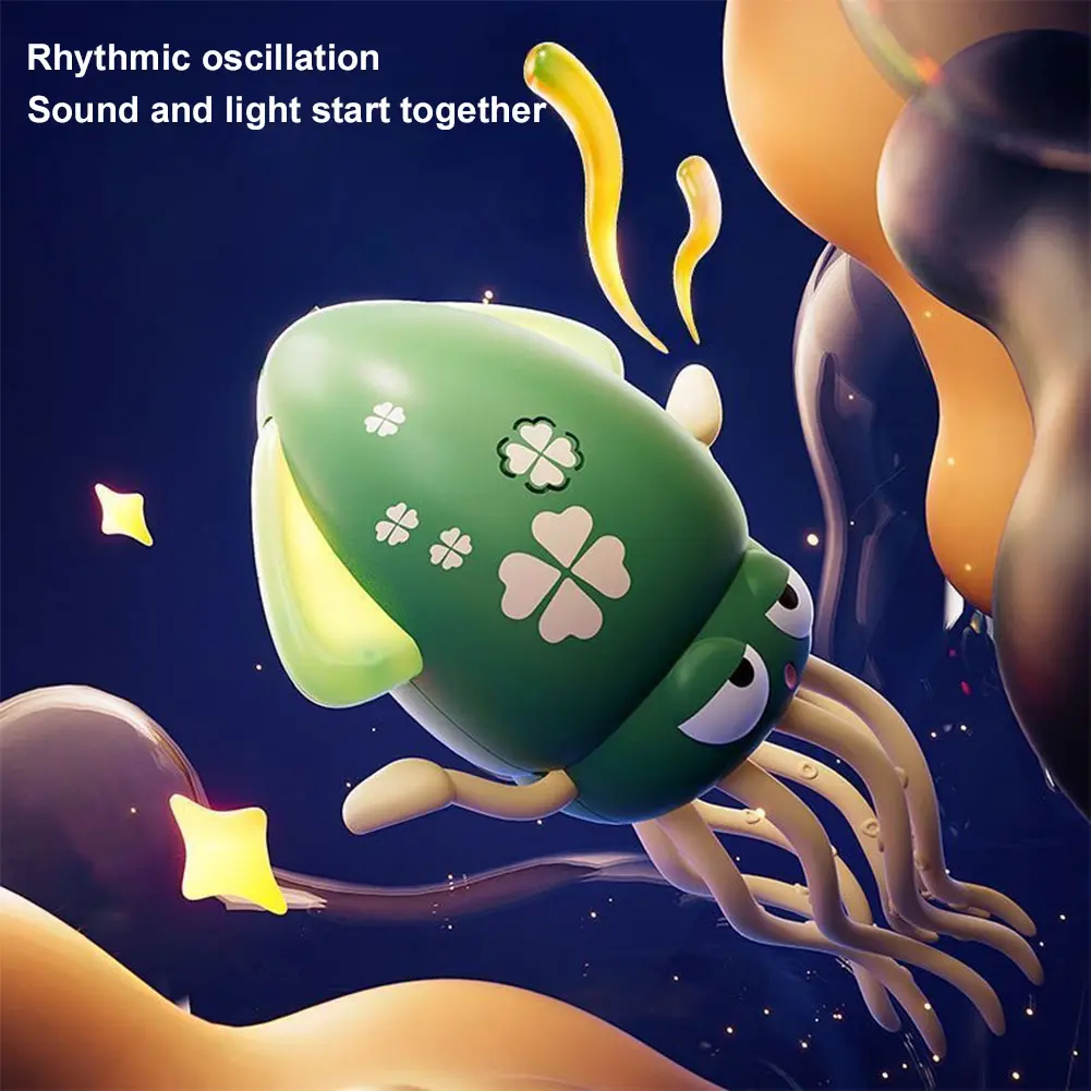 Dancing Octopus Ornament Electronic Pet Cartoon Interactive Development Moving Education Gift with Music & Lights Home Decor