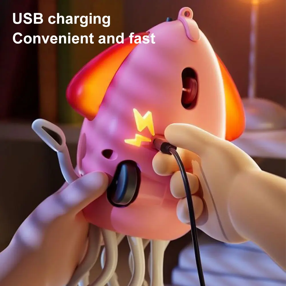 Dancing Octopus Ornament Electronic Pet Cartoon Interactive Development Moving Education Gift with Music & Lights Home Decor