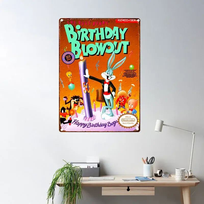 Vintage Games Poster Metal Plaque Tin Sign Retro Gamer Room Wall Decor Plates Shabby Chic Home Children Room Art Decoration Sign