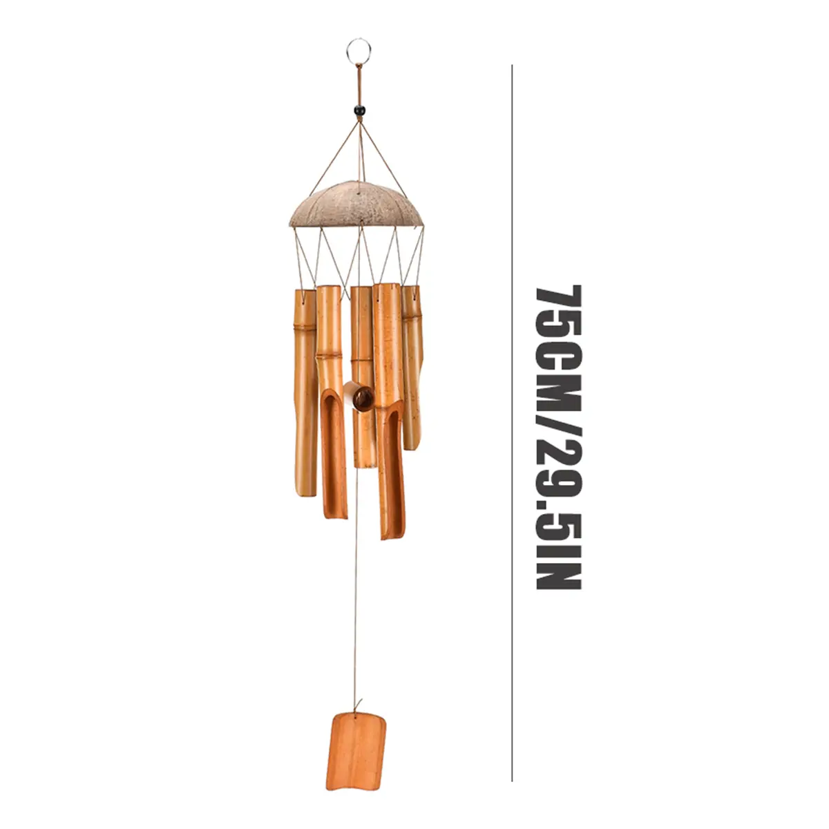 Handmade Bamboo Tube Wind Chimes Outdoor Indoor Home Furnishings Gardens Courtyards Trees Decorative Accessories