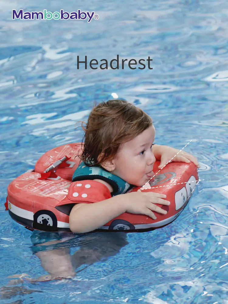 Mambobaby Baby Pool Float With Crotch Safe Strap For Infant Non-Inflatable Natation Buoy Children'S Beach Toys 6-36 Months