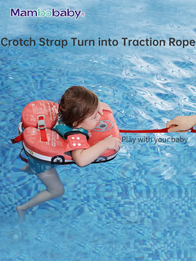 Mambobaby Baby Pool Float With Crotch Safe Strap For Infant Non-Inflatable Natation Buoy Children'S Beach Toys 6-36 Months