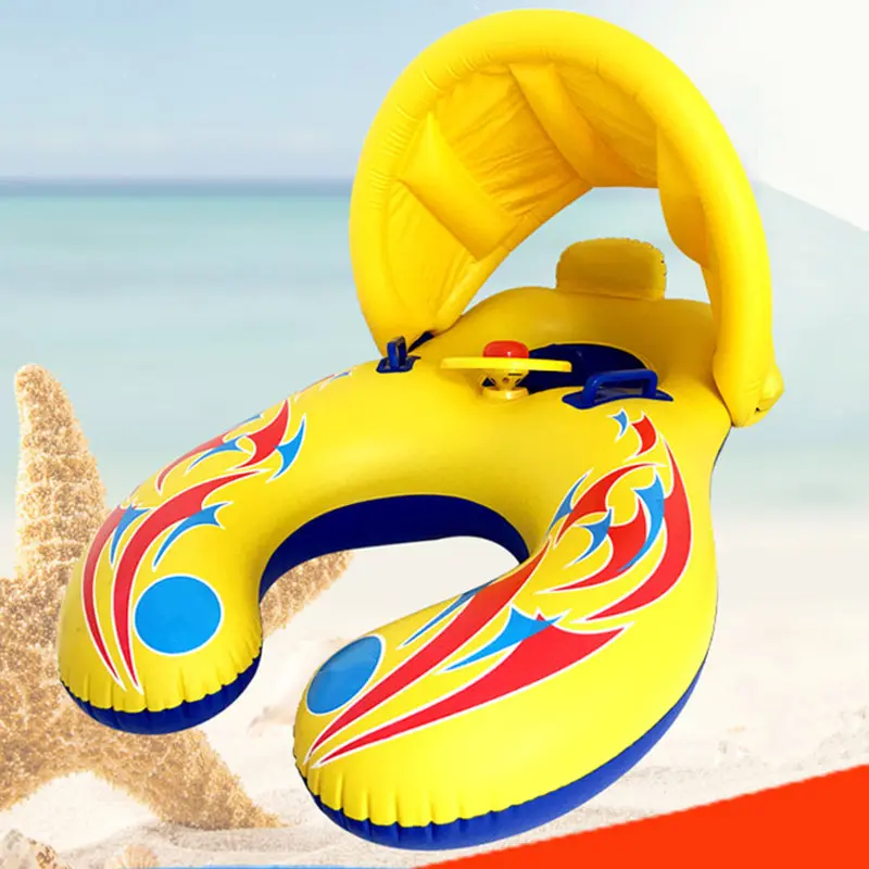Inflatable Swimming Rings Child Kids Baby Mother Safety Swim Pool Ring Children Water Play Games Seat Float Boat Summer Trainer