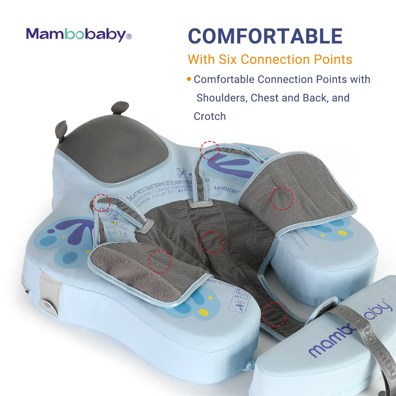 Mambobaby float VIP 4 Dropshipping Non-Inflatable Baby Float with Canopy  Waist Swimming Chest Floater Spa Buoy Trainer Supplier