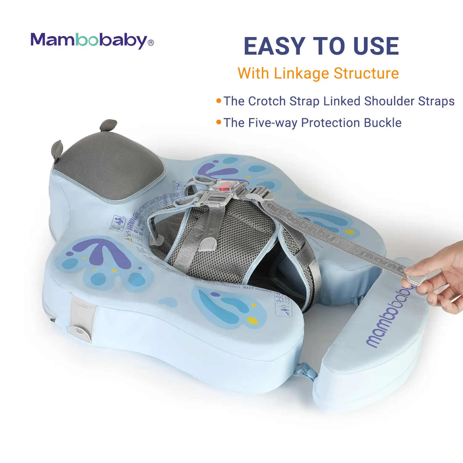 Mambobaby float VIP 4 Dropshipping Non-Inflatable Baby Float with Canopy  Waist Swimming Chest Floater Spa Buoy Trainer Supplier