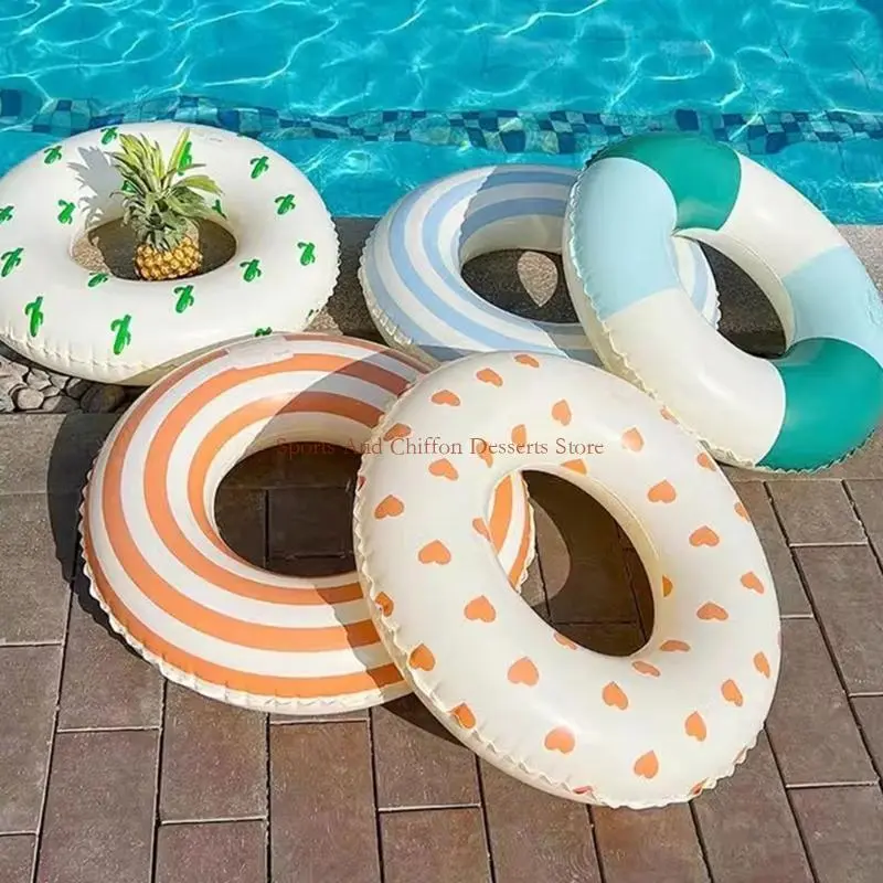 Swimming Rings Inflatable Tube Pool Floaties Beach Parties Toy for Kids Adults K1YF